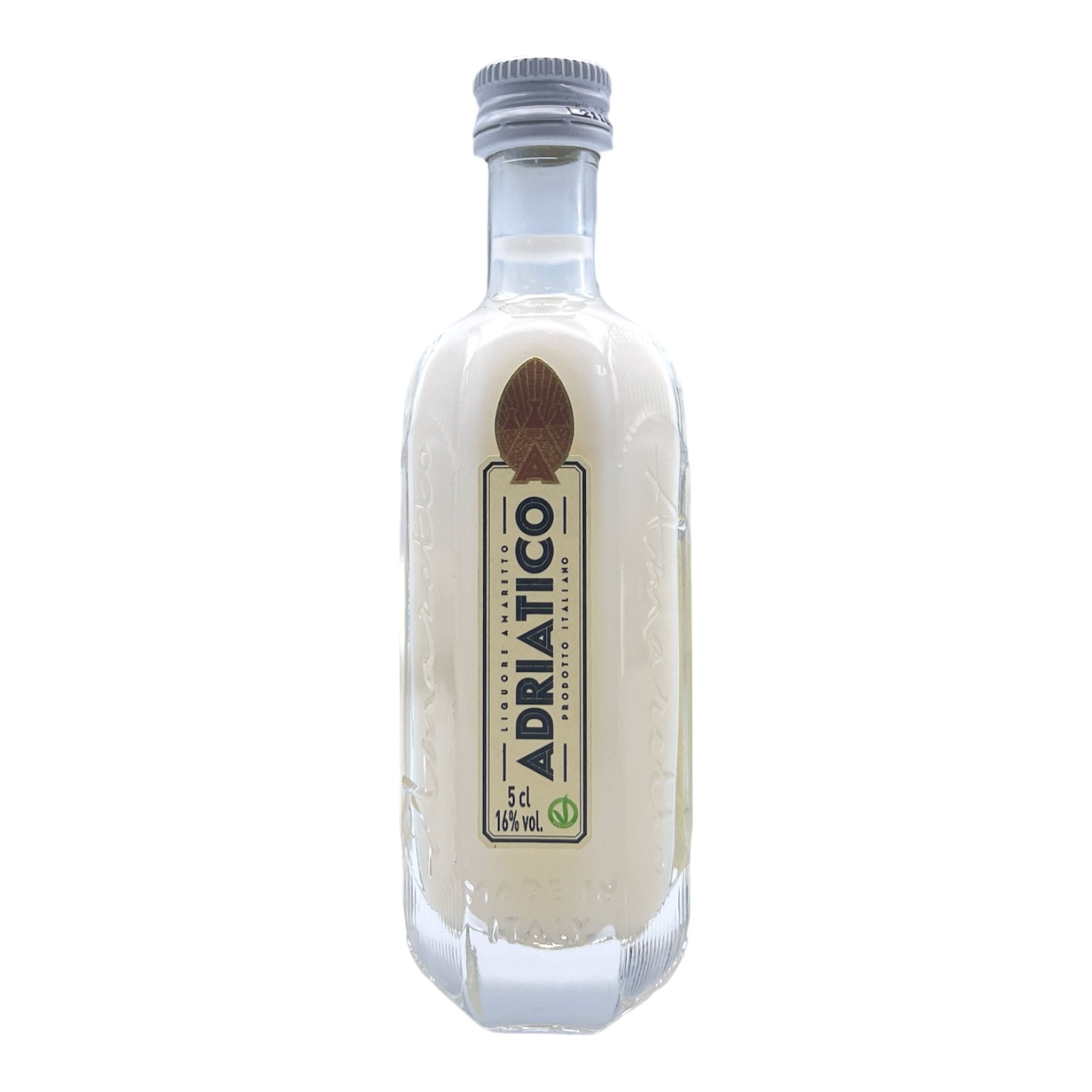ADRIATICO AMARETTO Bianco Crushed Amaretto - Puglia, Italy Miniature (5cl) 16%abv VGN (los) Image