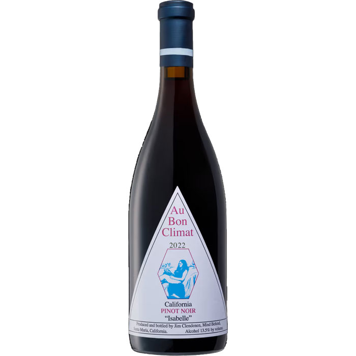AU BON CLIMAT Pinot Noir 'Isabelle' - Santa Barbara County, California 2022 Bottle Image