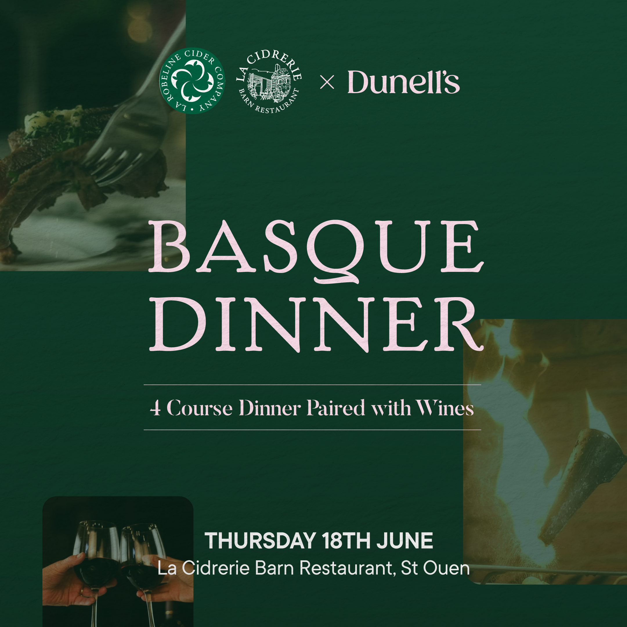 SOLD OUT - LA ROBELINE x DUNELL'S Basque Dinner Thursday 18th June from 18:00 - 22:30 - BOOK DIRECT WITH LA ROBELINE Image