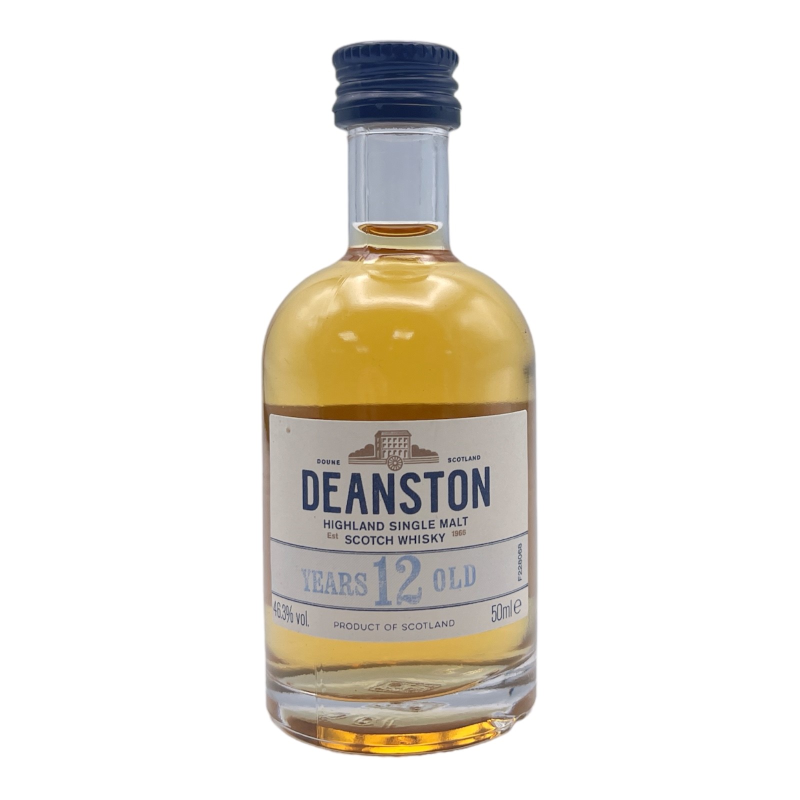 DEANSTON 12 Year Old Highland Single Malt Scotch Whisky Miniature (5cl) 46.3%abv (los) Image