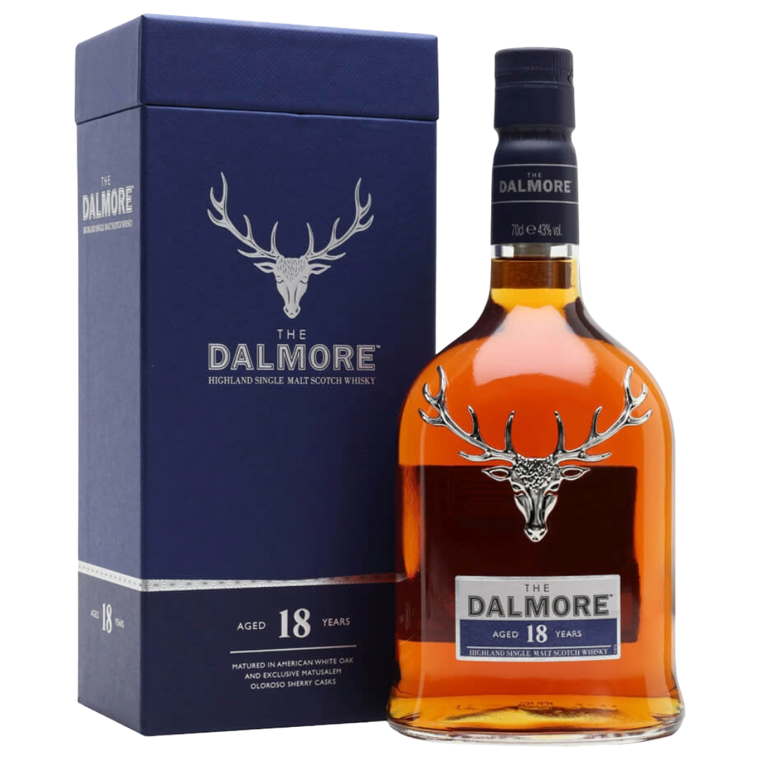 THE DALMORE 18 Year Old Single Highland Malt Whisky Bottle (70cl) 43%abv Image