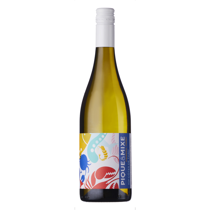 VIGNERONS DE FLORENSAC 'Pique & Mixe' Piquepoul/Terret - IGP Cotes de Thau Blanc 2024/25 Bottle Image
